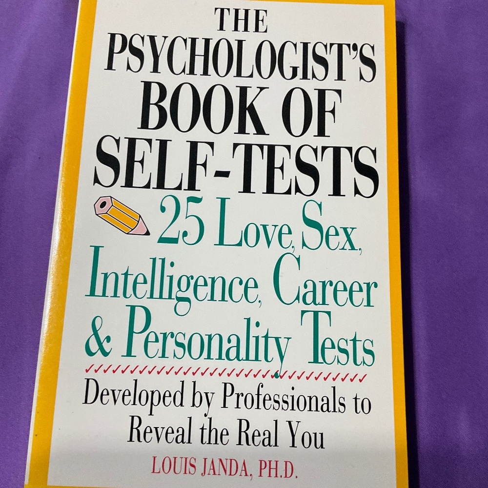 Book- The Psychologist’s Book of Self Tests by Louis Janda. B109